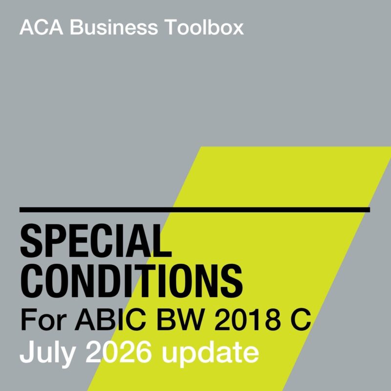 Contracts Archives | ACA - Association of Consulting Architects Australia